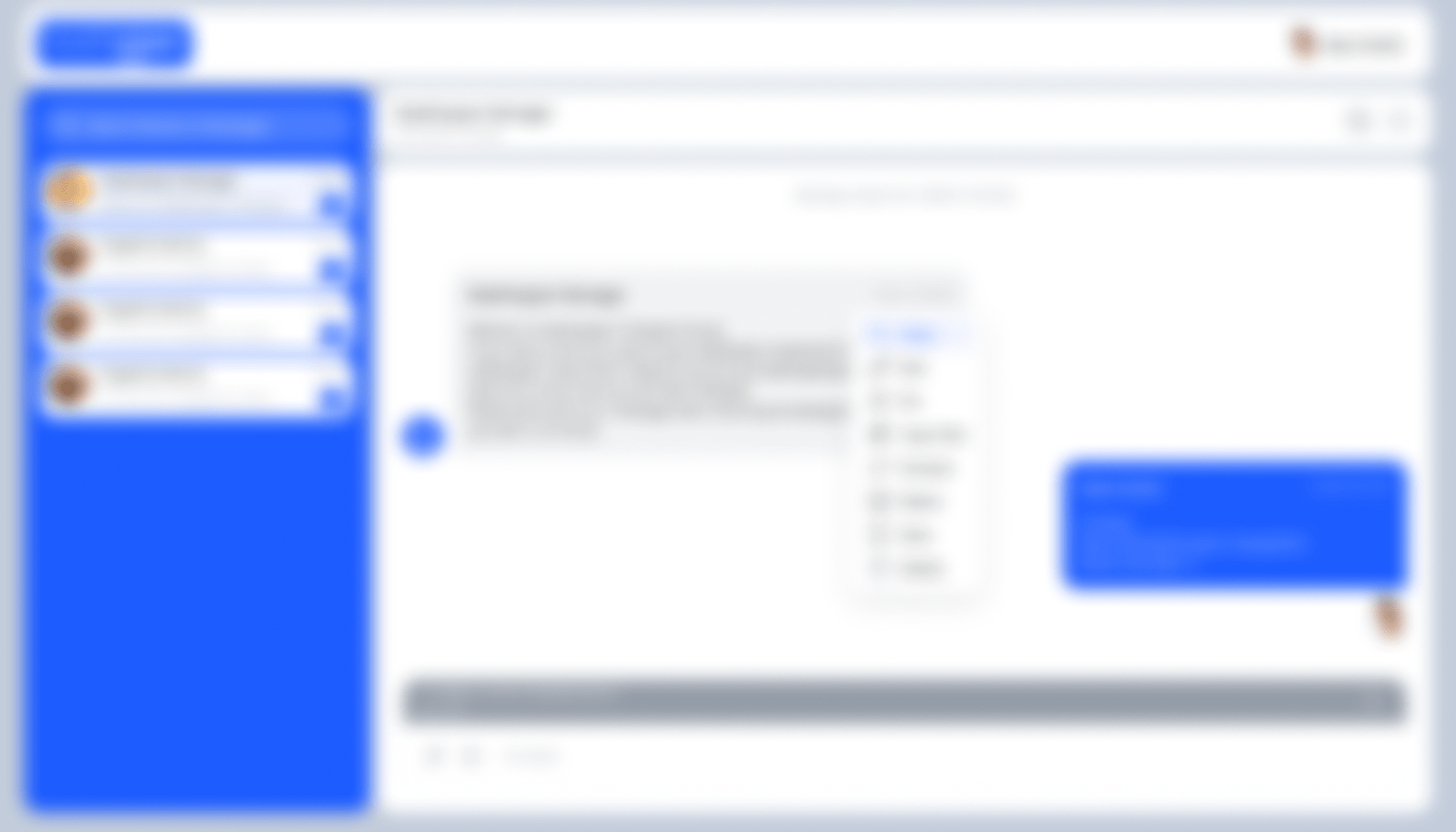 Screenshot of the doctor appointment and evaluation support system, blurred for privacy.