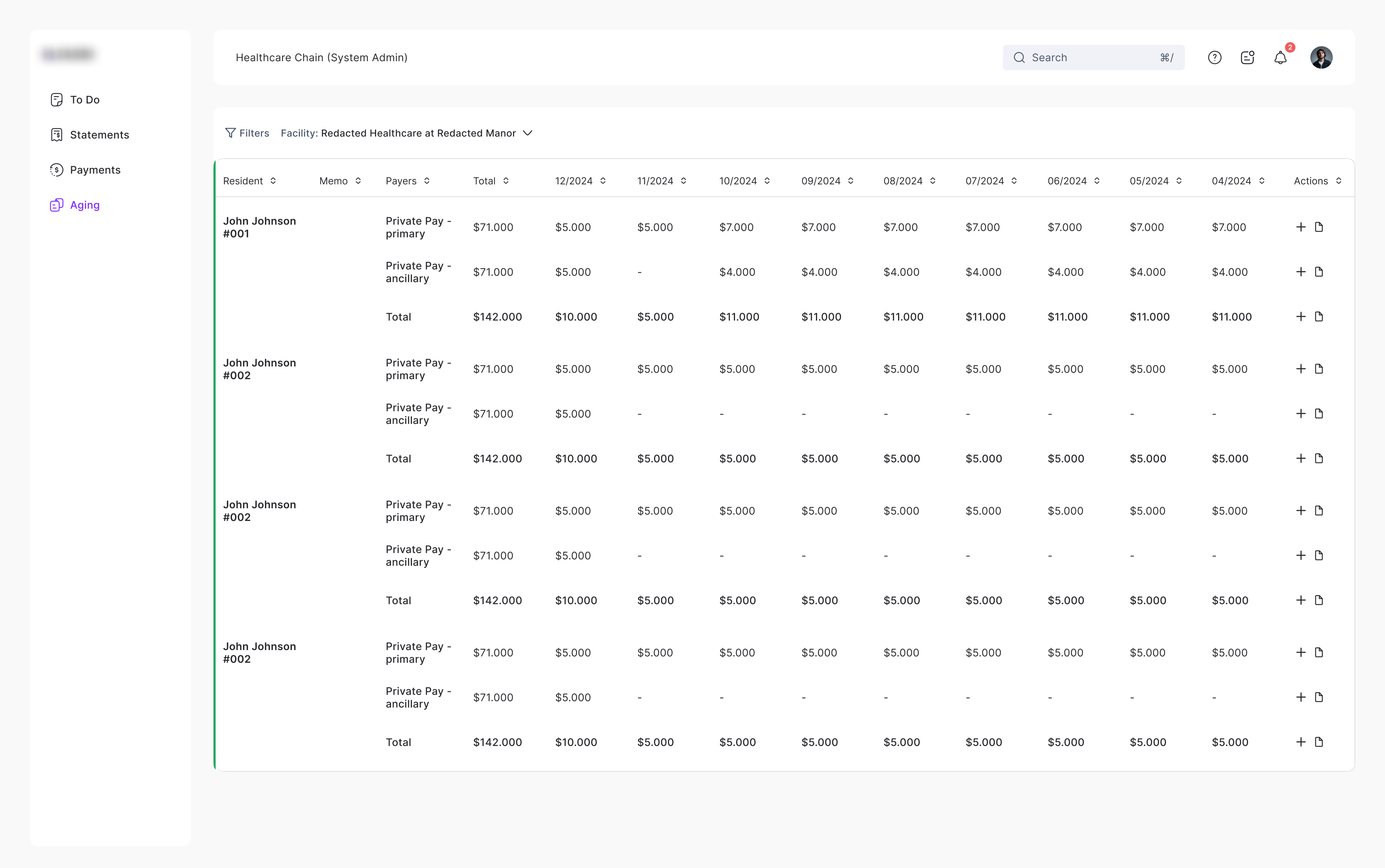 Healthcare Financial Management Web Application Project Illustration