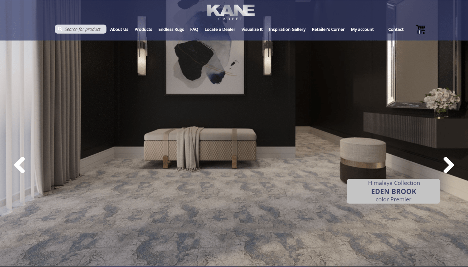 KaneCarpet - Wholesale website Project Illustration